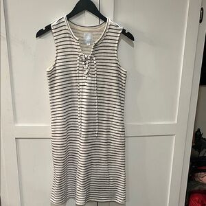 Sunday Black and White Striped Dress
